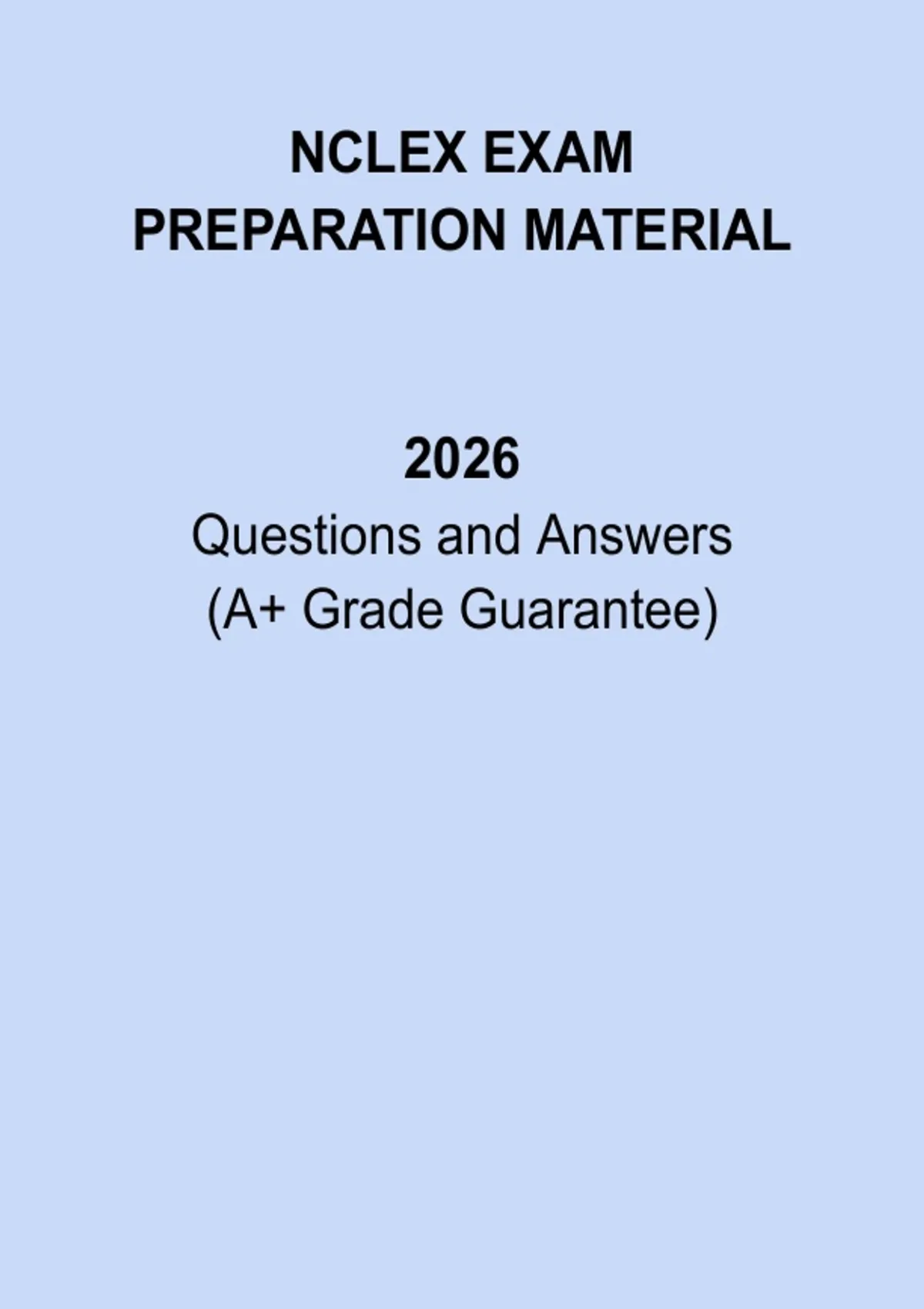 NCLEX Exam Prep Material 2026 | Complete Study Guide & Practice ...