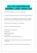 CALA TEST QUESTIONS AND ANSWERS &vert; LATEST UPDATE 2026