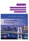 TEST BANK For Corporate Finance&comma; 13th Edition By Stephen Ross&comma; Randolph Westerfield&comma; Verified Chapters 1 - 31&comma; Complete Newest Version