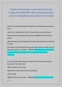 Virginia Life Insurance Latest Actual Exam And  Practice Exam 2026-2027 With Complete Questions  And Correct Detailed Answers&vert; Brand New Version&excl; 