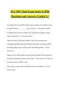 SLS 1501 Final Exam &lpar;test1-4&rpar; 2026 Questions and Answers Graded A&plus;