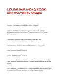 CSCI 1301 EXAM 1-UGA QUESTIONS WITH 100&percnt; VERIFIED ANSWERS