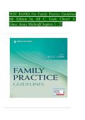 TEST BANKS For Family Practice Guidelines&comma; 6th Edition by Jill C&period; Cash&semi; Cheryl A&period; Glass&comma; Verified Chapters 1 - 23&comma; Complete Newest Version