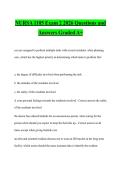 NURSA 1105 Exam 2 2026 Questions and Answers Graded A&plus;