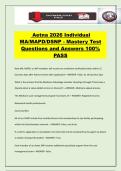 Aetna 2026 Individual MA&sol;MAPD&sol;DSNP - Mastery Test Questions and Answers 100&percnt; PASS