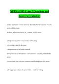 NURSA 1105 Exam 5 Questions and Answers Graded A&plus;