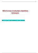 Case 3 Study&vert;BIO 171 Case 3 study Quiz&colon; Questions & Answers&vert;Updated A&plus; Score Solution