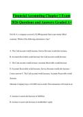 Financial Accounting Chapter 1 Exam 2026 Questions and Answers Graded A&plus;