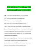 FAC1601 Study Unit 1 Exam 2026 Questions and Answers Graded A&plus;