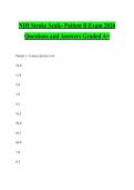 NIH Stroke Scale- Patient B Exam 2026 Questions and Answers Graded A&plus;