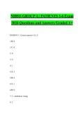 NIHSS GROUP A &vert; PATIENTS 1-6 Exam 2026 Questions and Answers Graded A&plus;