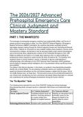 2026&sol;2027 NREMT Clinical Judgment Study Guide &vert; Prehospital Emergency Care 12th Ed &lpar;Mistovich&rpar; &vert; 55 TEI Scenarios & Answers