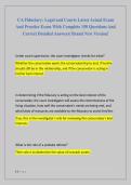 CA Fiduciary&colon; Legal and Courts Latest Actual Exam  And Practice Exam With Complete 150 Questions And  Correct Detailed Answers&vert; Brand New Version&excl; 