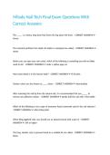 Milady Nail Tech Final Exam Questions With Correct Answers