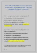 WGU D184 Standards-Based Assessment OA Final Bundled Exams With Complete Questions And Correct Detailed Answers&vert; Brand New Version&excl;