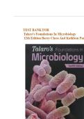 Test Bank for Talaro's Foundations in Microbiology&comma; 12th Edition by Barry Chess and Kathleen Park Talaro &lpar;McGraw-Hill&comma; 2023&rpar; &vert; ISBN&colon; 9781265739362 &vert; Chapters 1-27