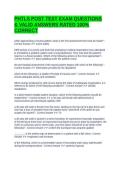 PHTLS POST TEST EXAM QUESTIONS & VALID ANSWERS RATED 100&percnt; CORRECT