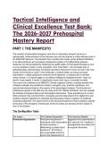 NREMT Mastery Report 2026-2027 &vert; Clinical Judgment & Test Bank &vert; Prehospital Emergency Care 12th Ed&period; Guide & AI Protocols