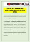 Domain 2 CCA Exam Prep Questions and Answers 100&percnt; PASS