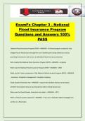 ExamFx Chapter 3 - National Flood Insurance Program Questions and Answers 100&percnt; PASS