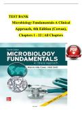 TESTBANK FOR Microbiology Fundamentals&colon; A Clinical Approach &lpar;4th Edition&rpar; by Marjorie Kelly Cowan