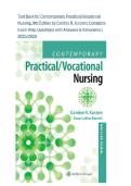 Test Bank for Contemporary Practical&sol;Vocational Nursing&comma; 9th Edition by Corrine R&period; Kurzen &vert; Complete Exam Prep Questions with Answers & Rationales 2026
