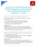 AIC 300 ALL CLAIMS EXAM Actual Exam 2026&sol;2027 200 Questions Complete and Verified Answers with Rationales Graded A Pass Guaranteed - A&plus; Graded