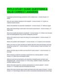 PHTLS STUDY GUIDE QUESTIONS & VALID CORRECT ANSWERS