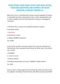 TEXAS PENAL CODE EXAM LATEST 2023-2024 ACTUAL EXAM 300 QUESTIONS AND CORRECT DETAILED  ANSWERS &vert;ALREADY GRADED A&plus;