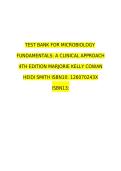 Test Bank for Microbiology Fundamentals&colon; A Clinical Approach&comma; 4th Edition by Marjorie Kelly Cowan & Heidi Smith &lpar;ISBN&colon; 9781260702439&rpar; &mdash; Complete Chapter Questions and Answers 2026