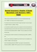 Social Insurance chapter 4 Exam Questions and Answers 100&percnt; PASS