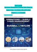 Operations Management&colon; Creating Value Along the Supply Chain 11th Edition Test Bank 2026 &ndash; PDF &vert; ISBN 978-1119905653