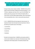 TMC EXAM LATEST 2023-2024 ACTUAL EXAM TEST BANK QUESTIONS AND CORRECT ANSWERS &lpar;VERIFIED ANSWERS&rpar; &vert;ALREADY GRADED A&plus;