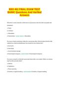 NSG 451 FINAL EXAM TEST BANK  Questions And Verified Correct Answers 100 &percnt;Guaranteed  Pass