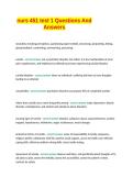 nurs 451 test 1 Questions And Verified Correct Answers 100&percnt;Guaranteed Pass
