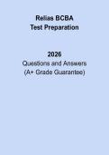 Relias Quiz Questions &ndash; BCBA Test Prep 2026 &vert; Complete Board Certified Behavior Analyst Study & Practice Guide