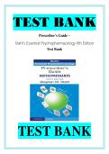 Test Bank For Prescriber's Guide&colon; Stahl's Essential Psychopharmacology 6th Edition By Stephen M&period; Stahl 9781108926010 Chapter 1-152 Complete Guide