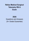 Relias Medical Surgical Telemetry RN A 2026 &vert; Complete Nursing Study & Practice Guide