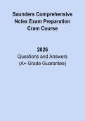 Saunders Comprehensive NCLEX Exam Prep Cram Course 2026 &vert; Complete NCLEX RN Study & Practice Guide