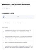 Nutanix NCA Exam Questions and Answers