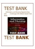 Test Bank for Informatics and Nursing&colon; Opportunities and Challenges&comma; 6th Edition by Jeanine P&period; Sewell &lpar;ISBN&colon; 9780323853581&rpar; &mdash; Complete Chapter Questions and Answers 2026