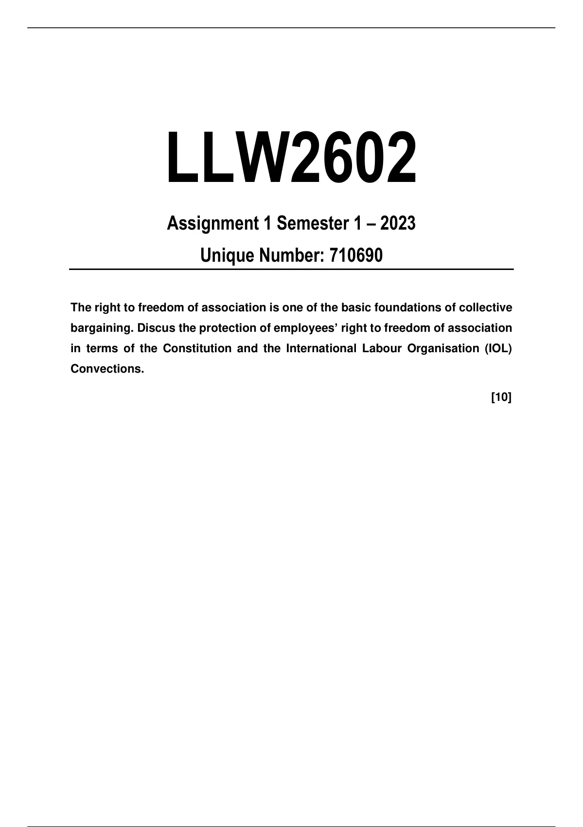 llw2602 assignment 1 answers