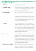 WGU C836 Objective Assessment Study Guide Comprehensive and Overly Informative Review
