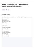 Nutanix Professional Part 2 Questions with Correct Answers &vert; Latest Update