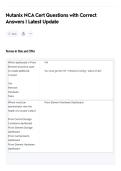 Nutanix NCA Cert Questions with Correct Answers &vert; Latest Update