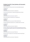 &lbrack;Prelims&rsqb; Geria RLE &vert;&vert; Exam Questions with Guaranteed Correct Answers&period;