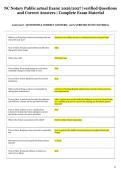 NC Notary Public actual Exam&vert; 2026&sol;2027 &vert;verified Questions  and Correct Answers &vert; Complete Exam Material