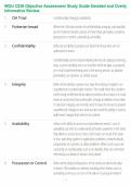 WGU C836 Objective Assessment Study Guide Detailed and Overly Informative Review