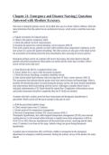 Chapter 21&colon; Emergency and Disaster Nursing &vert;&vert; Questions Answered with Absolute Accuracy&period;