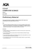 AQA A-level COMPUTER SCIENCE Paper 1 7517&sol;1&sol;PM June 2025